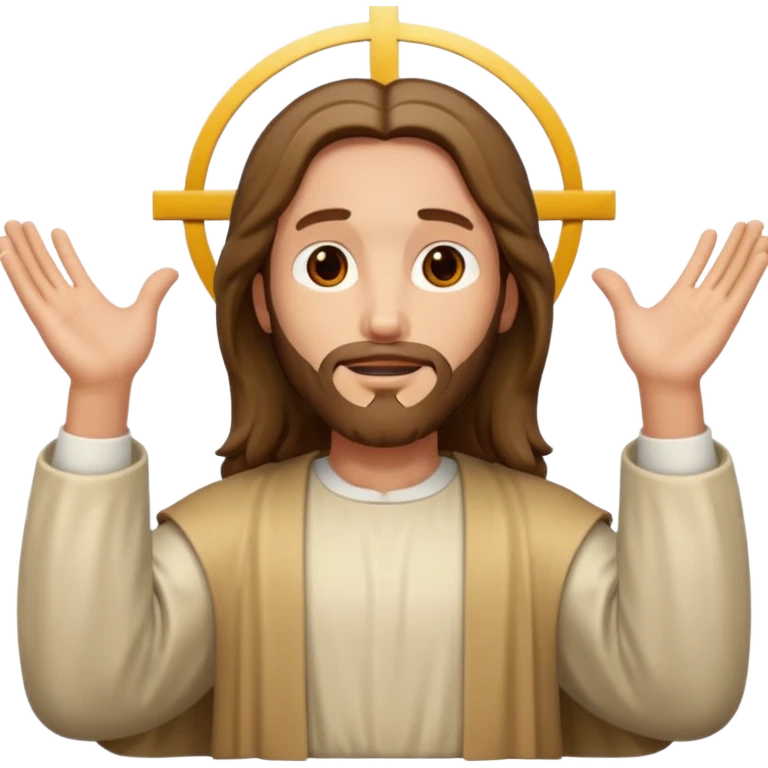 jesus open arms emoji