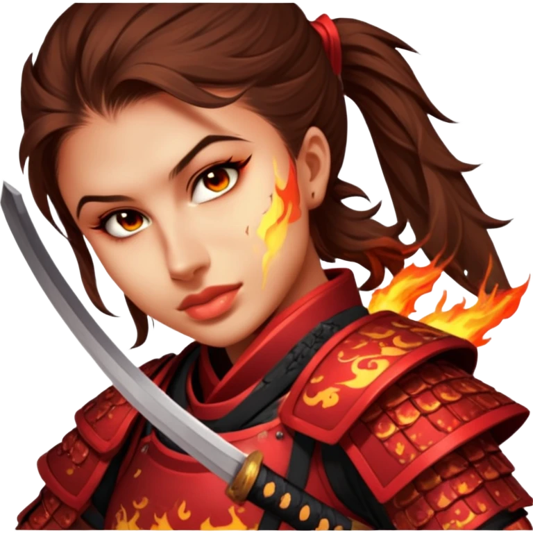 Fire-Wielding Samurai emoji