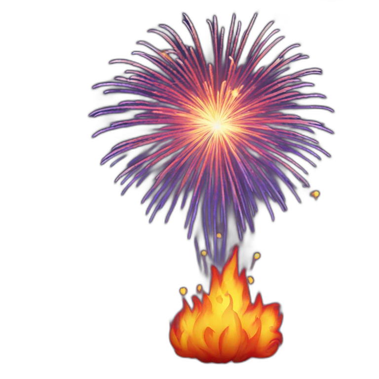 Fire works emoji