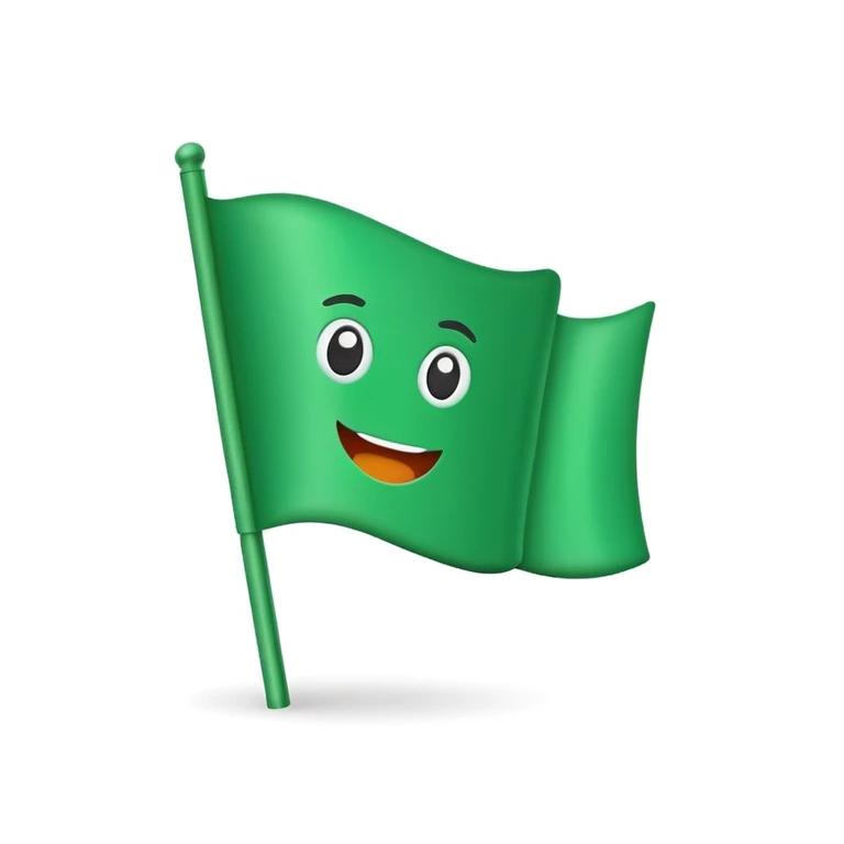 Green flag emoji