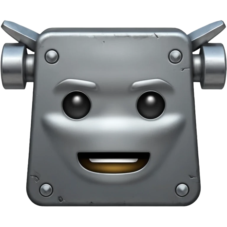 Anvil with a face emoji