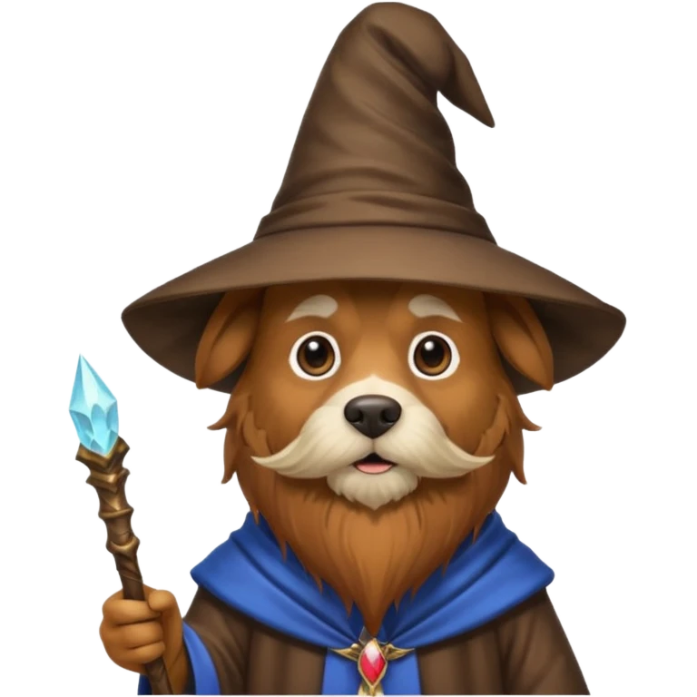 Dog wizard emoji