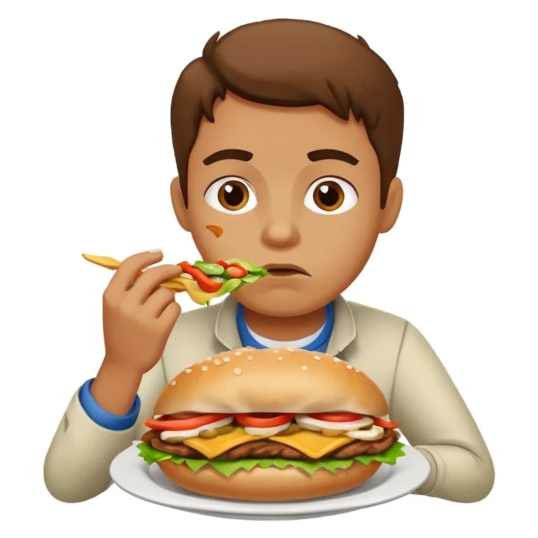 A face of disgust Döner  emoji