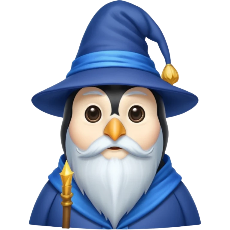 Penguin Wizard emoji