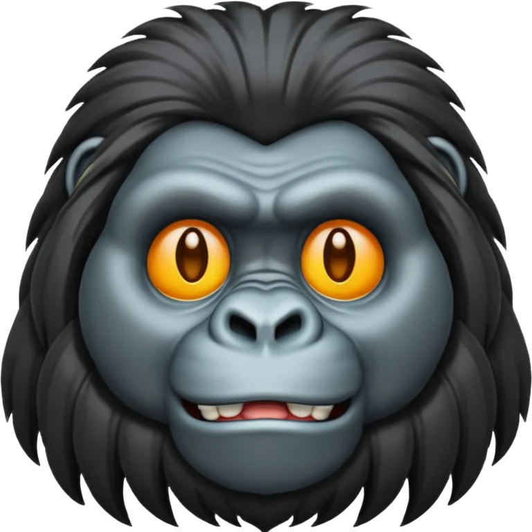 long haired gorilla emoji