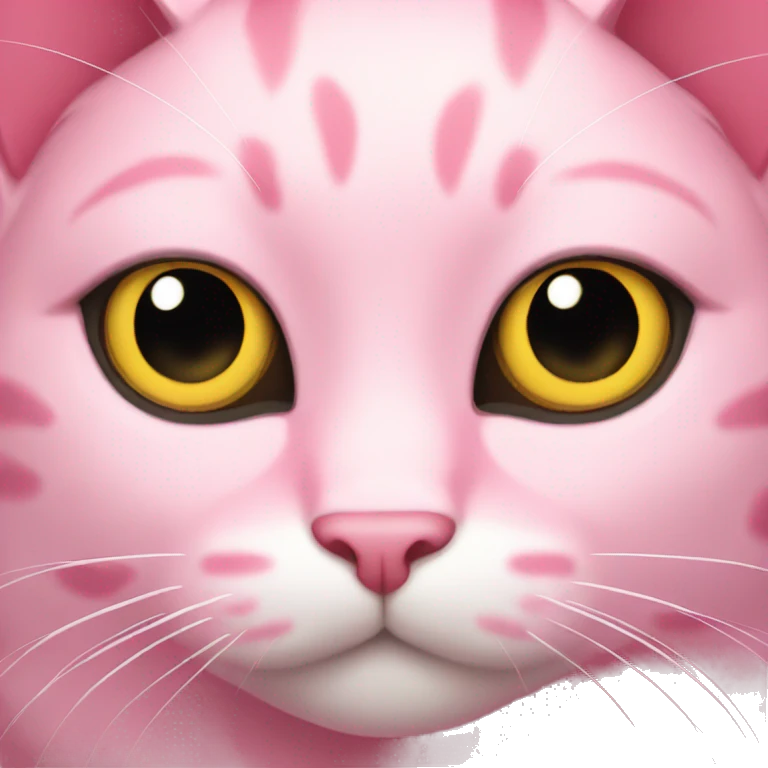 Pink cat emoji