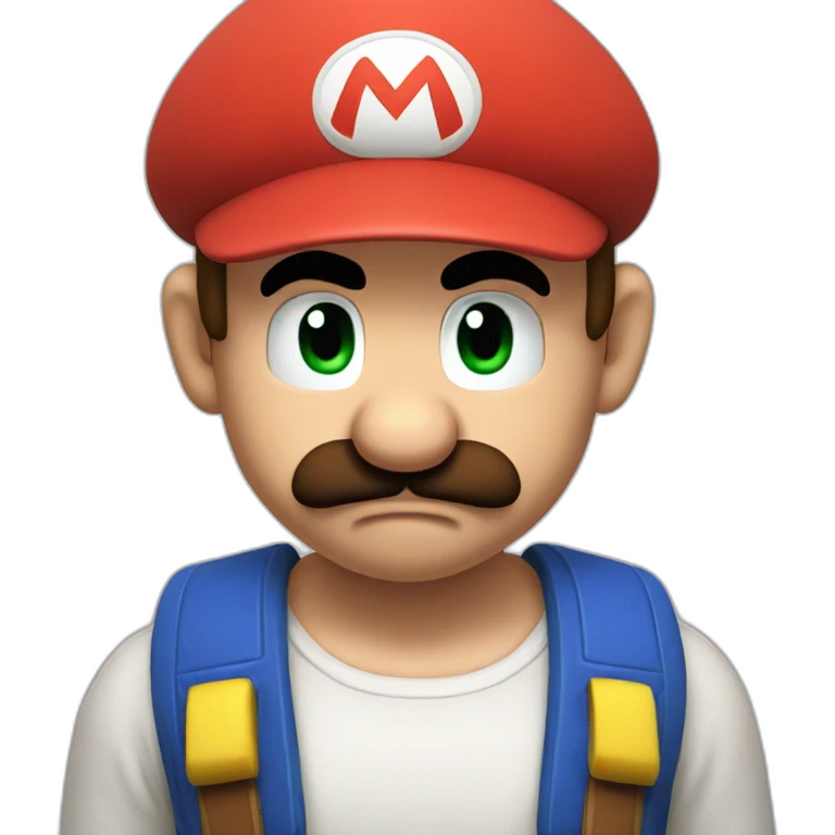 mario crying emoji