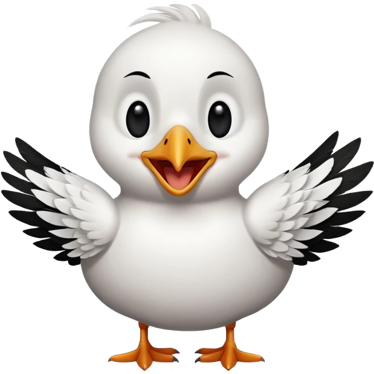 Чайка яростно смеётся emoji