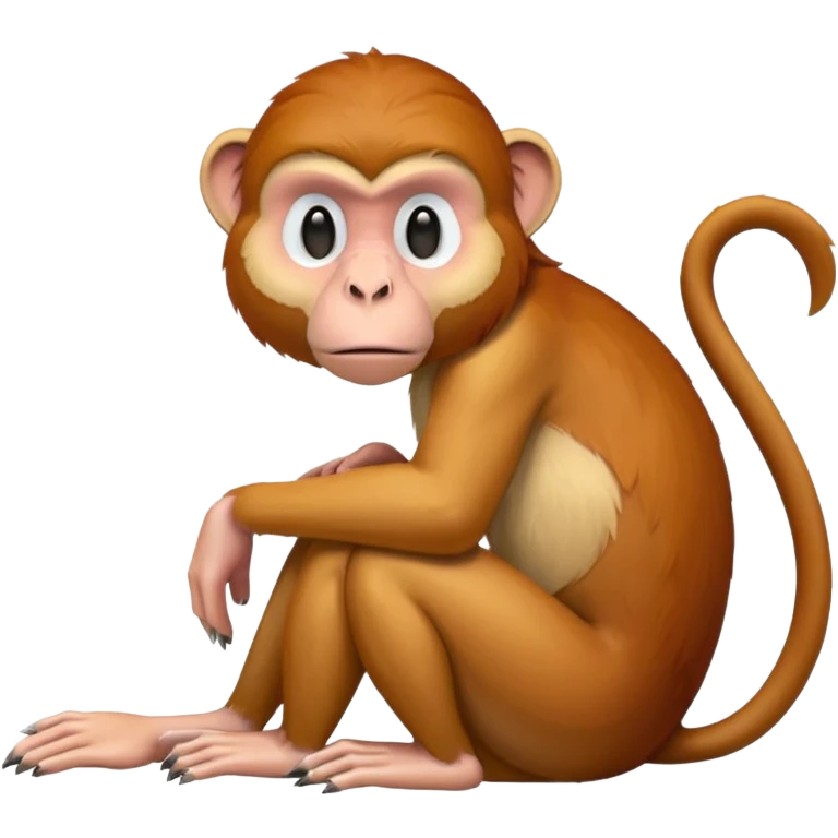 proboscis monkey with large nose emoji