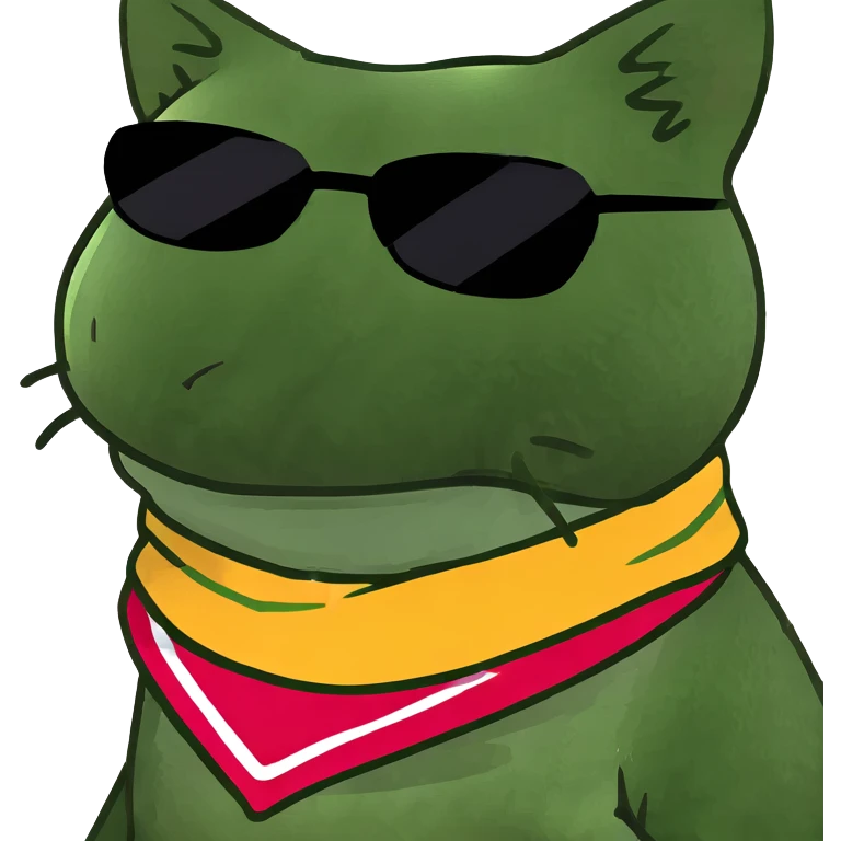 Cat with sunglasses emoji