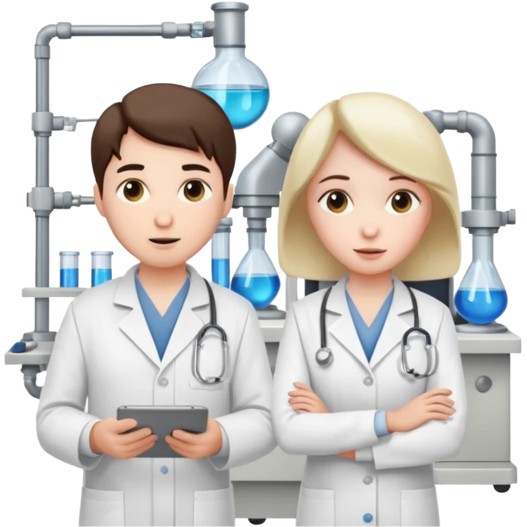 Technicians with Semi-Visual Faces emoji