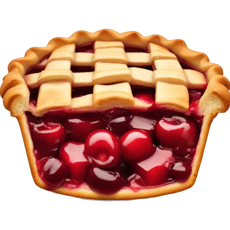 Cherry pie emoji