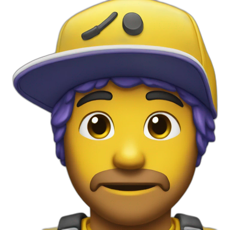 Yellow snapback emoji