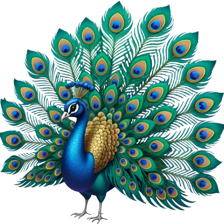 Peacock feathers emoji