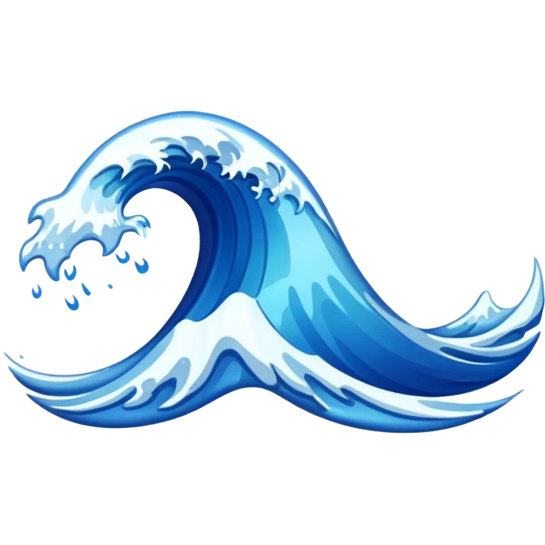 Wave emoji