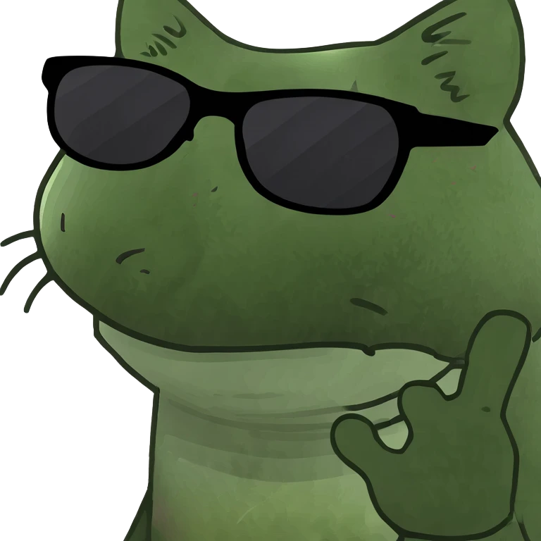Cat with sunglasses emoji