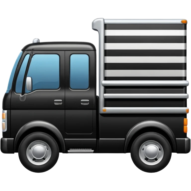 Adidas white stripes black truck emoji