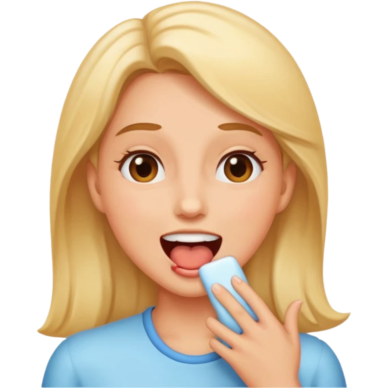 woman burping emoji