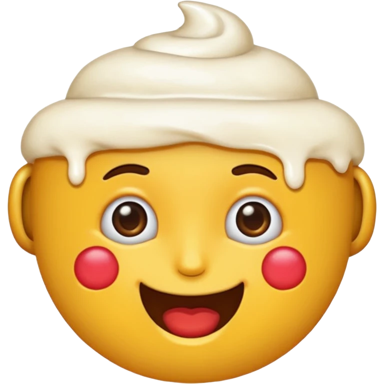 Emoji e panna in faccia emoji