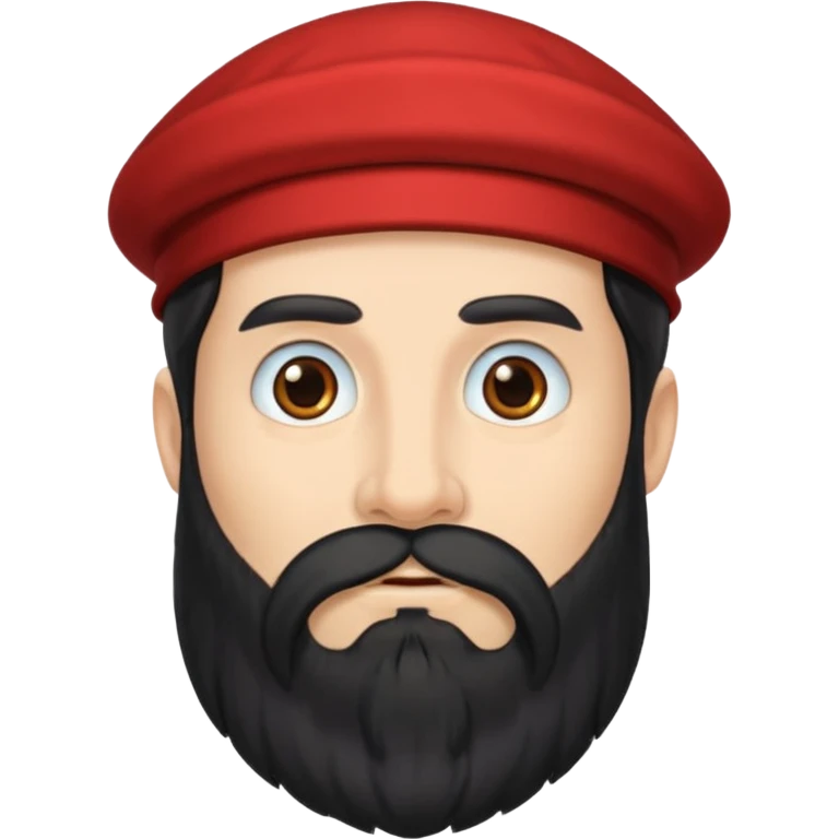 mago merlin con barba negra emoji