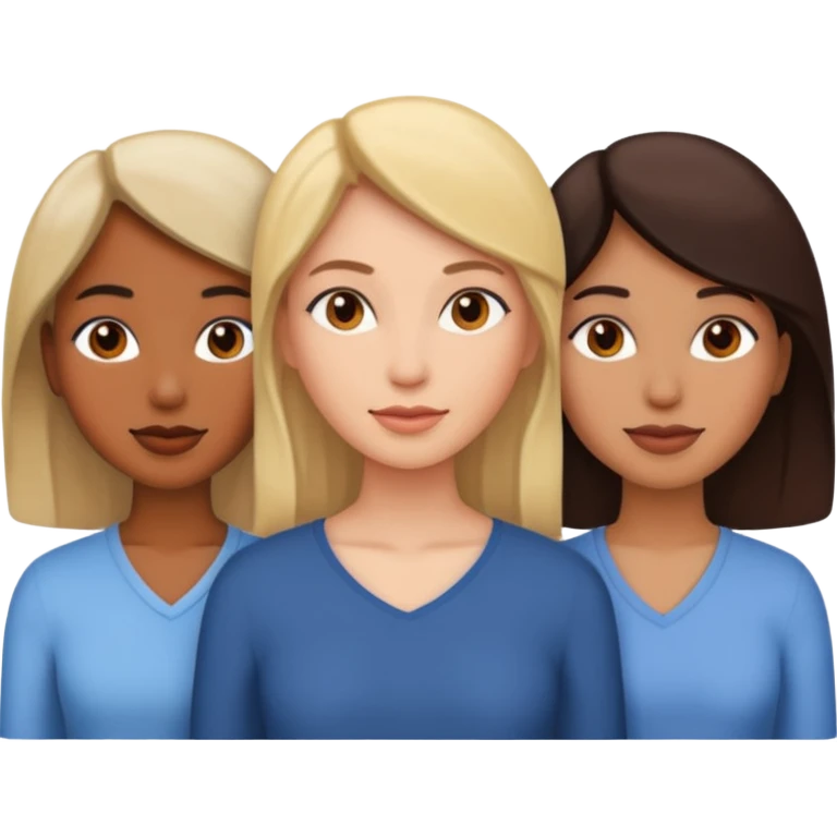 3 different women emoji