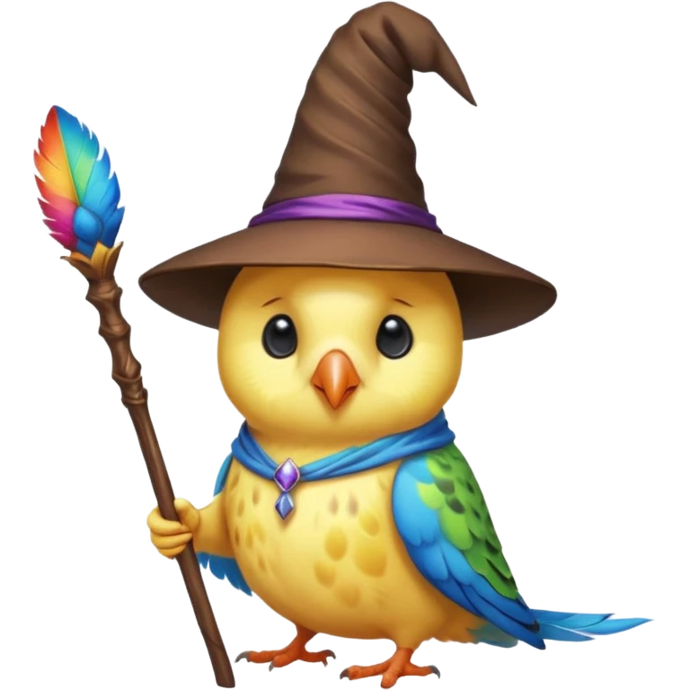Budgie wizard emoji