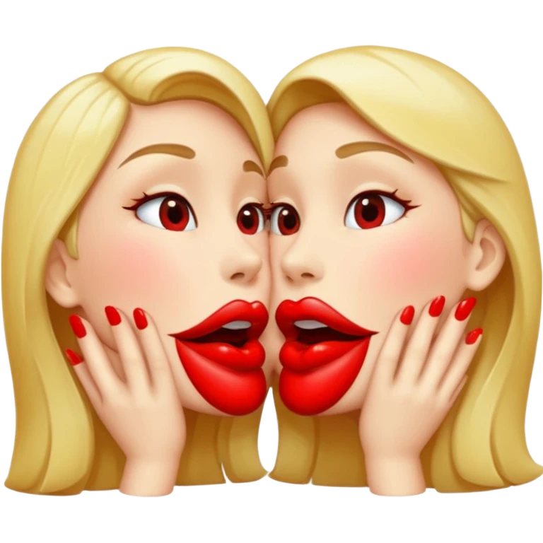 поцелуй губы красные emoji
