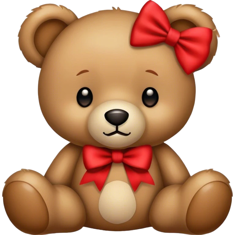 Teddybear with bow  emoji
