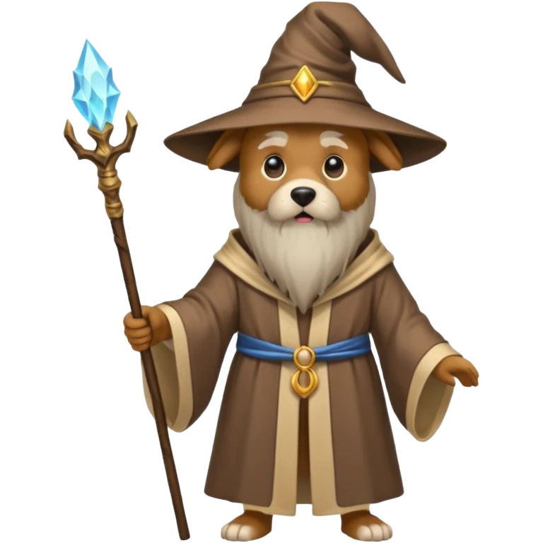 Dog wizard emoji