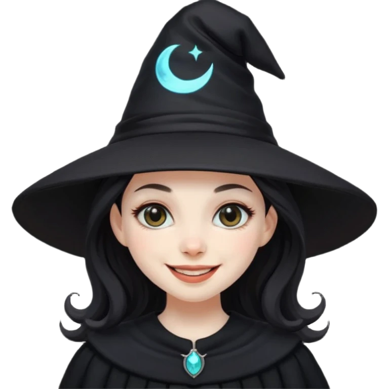 black witch girl emoji