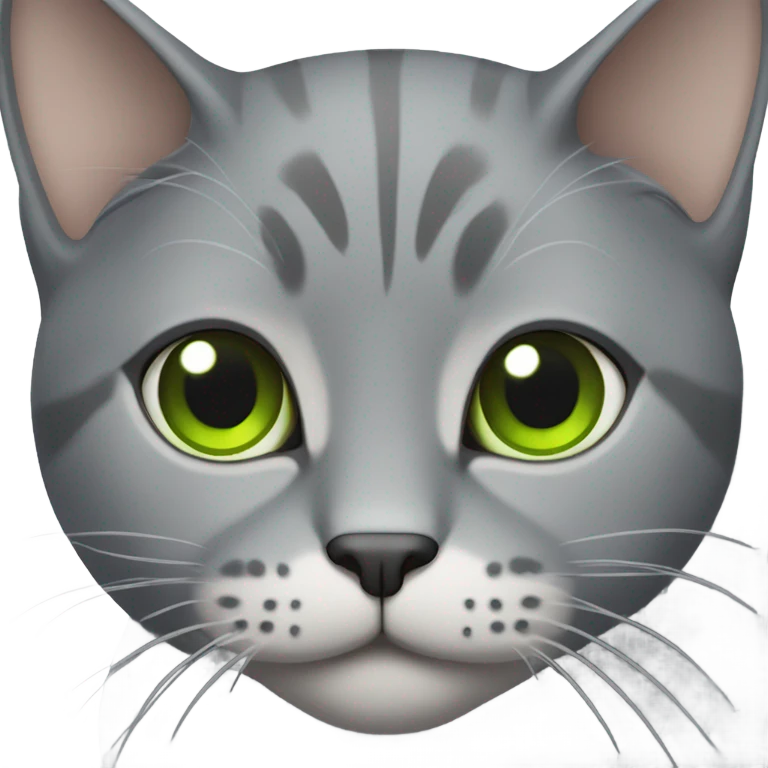 Gray cat emoji