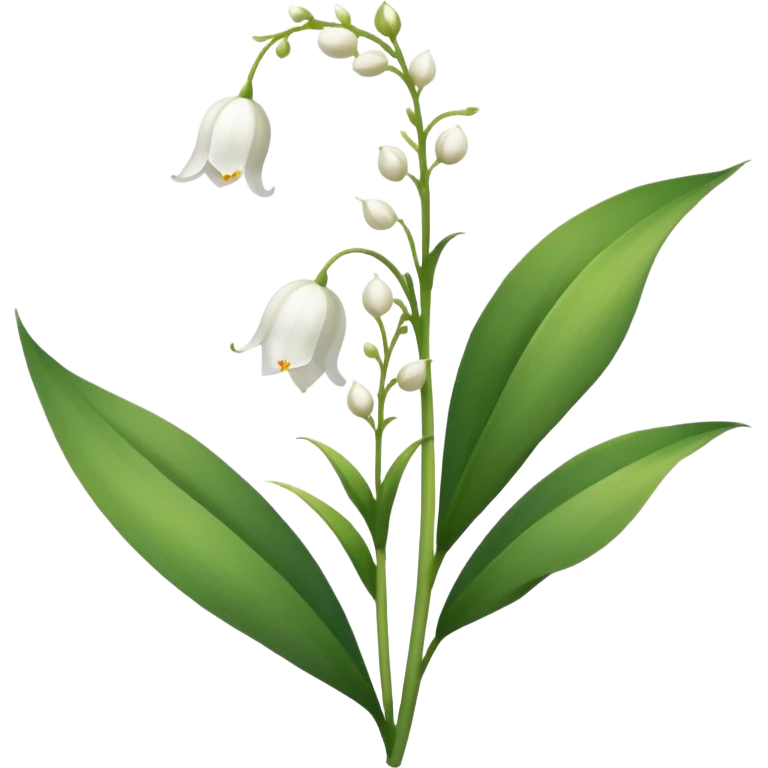 цветок белого ландыша emoji