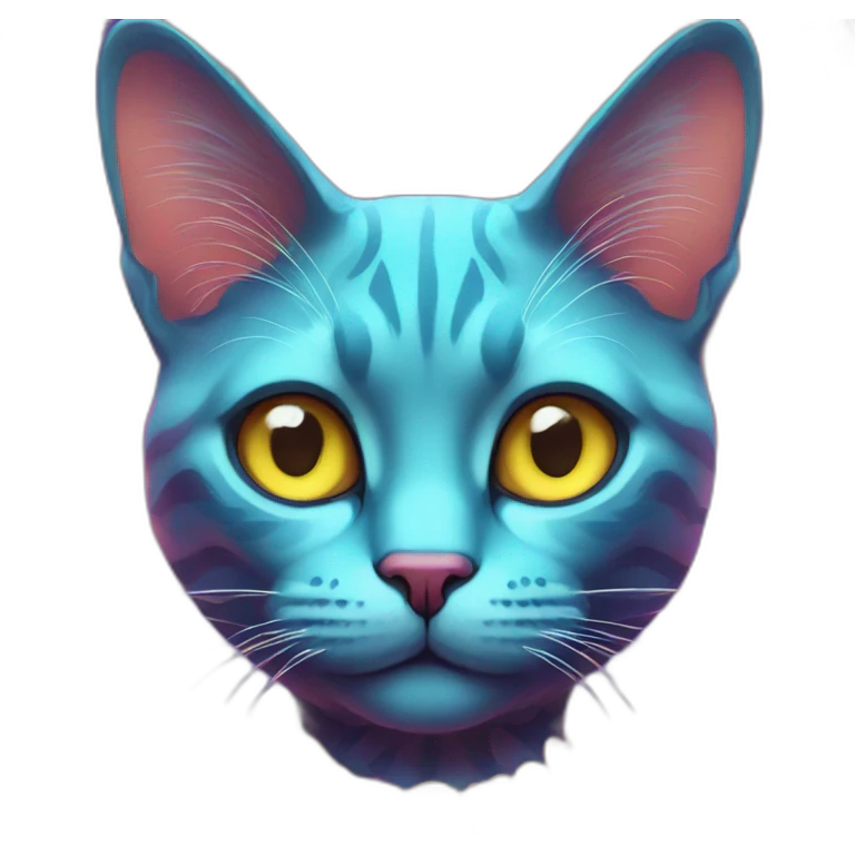 Psychedelic Cat emoji
