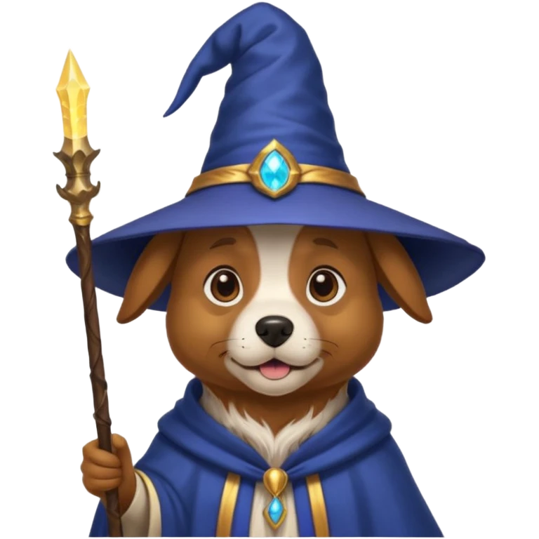 Dog wizard emoji