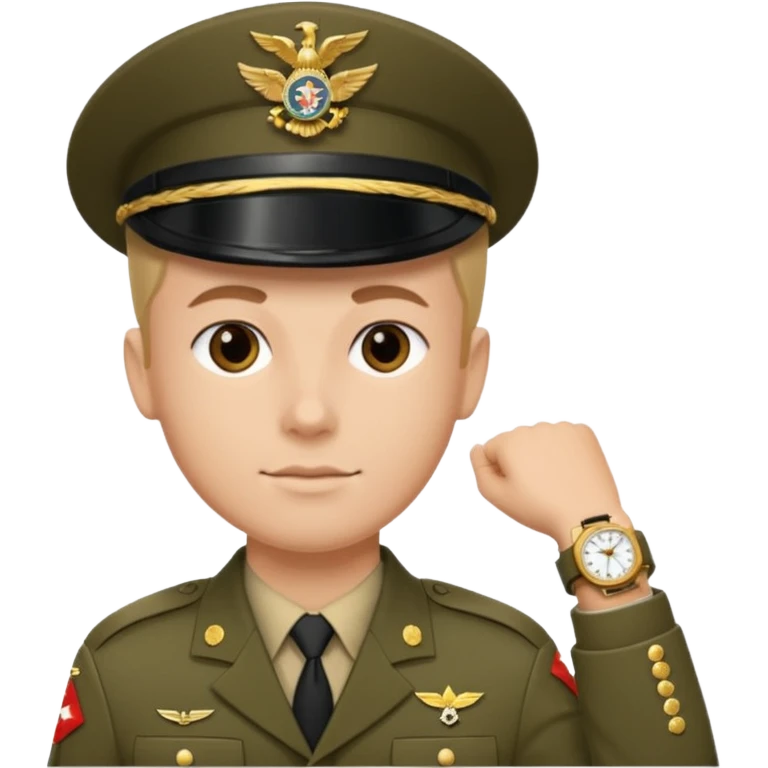 солдатские часы  emoji