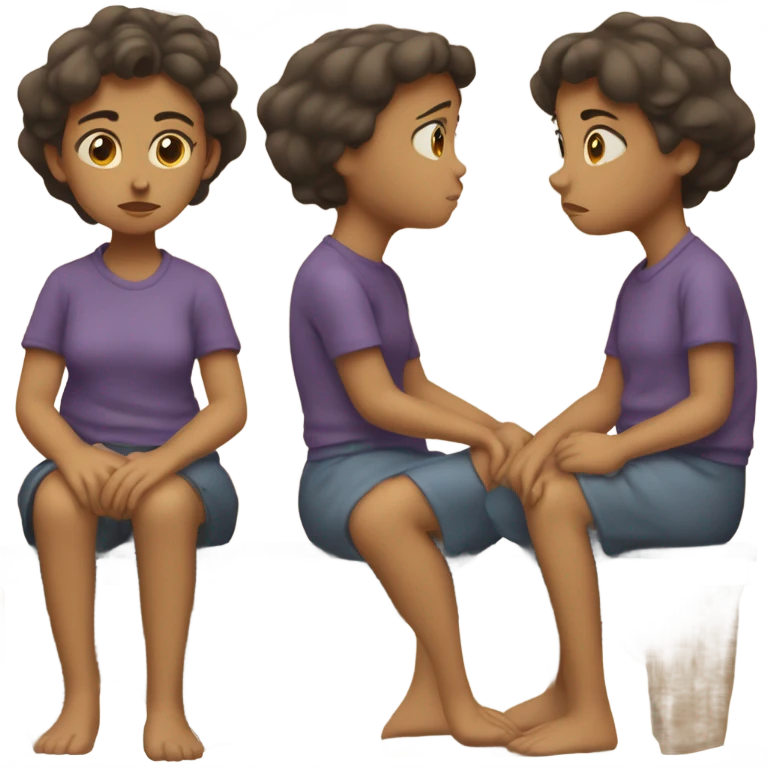 girl missing her friends  emoji