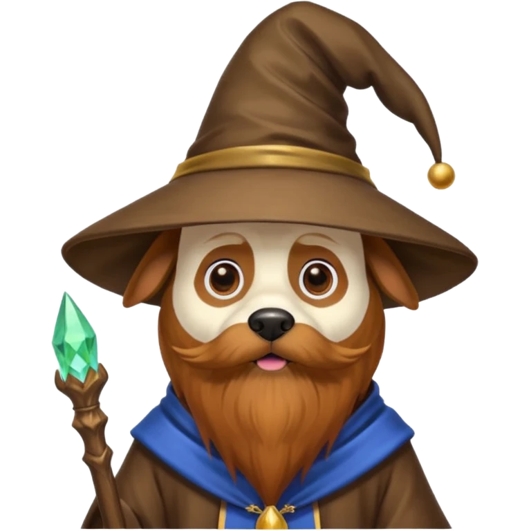 Dog wizard emoji