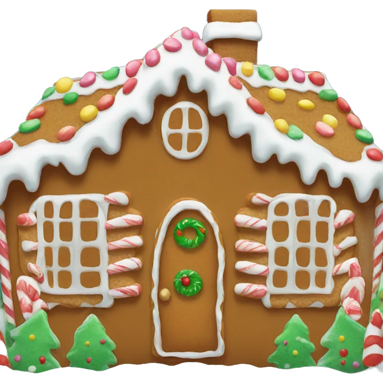 Gingerbread house emoji