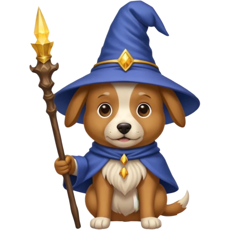 Dog wizard emoji