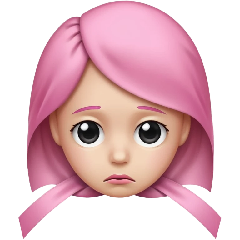Make a emoji whit these emojis 🎀😔 emoji