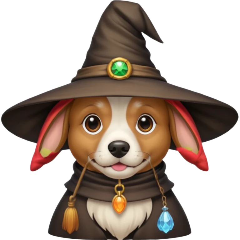 Dog witch cat emoji