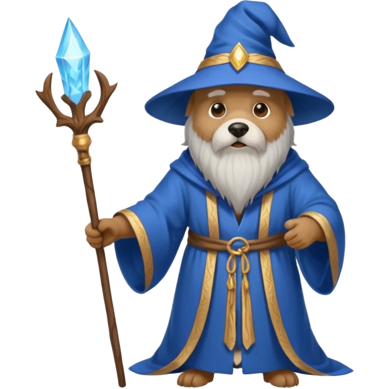 Dog wizard emoji