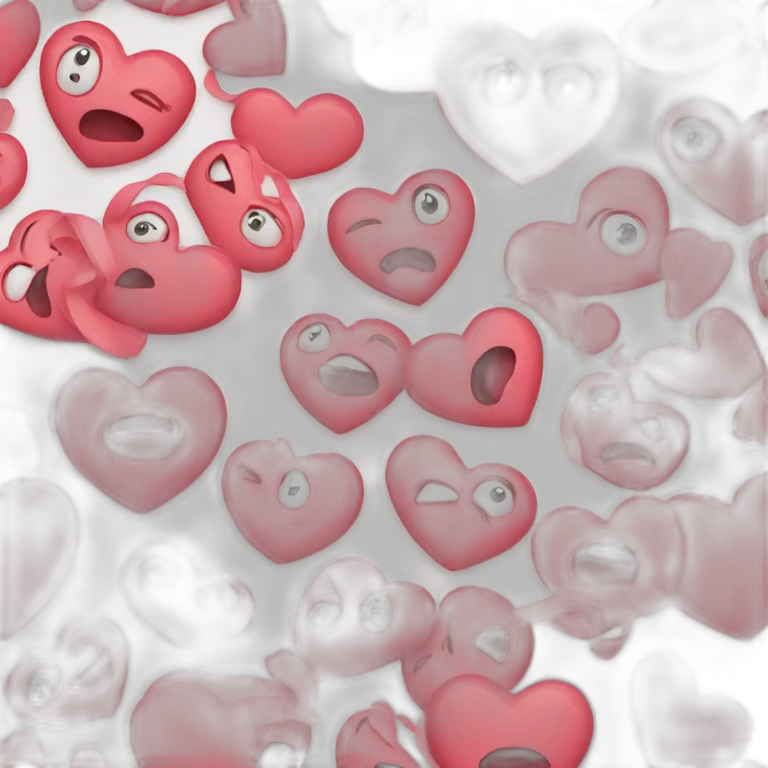 stressed heart emoji