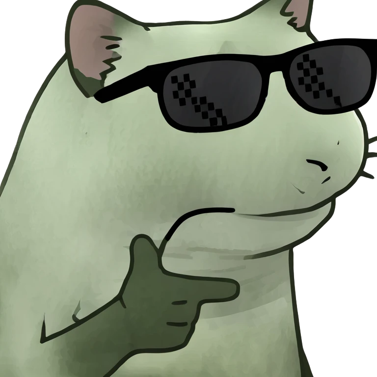 Cat with sunglasses emoji