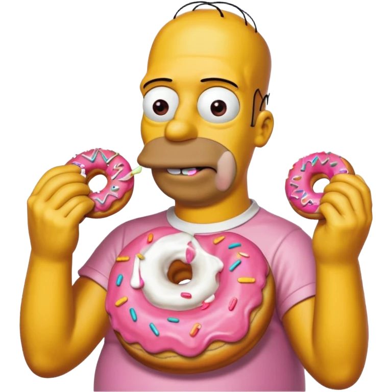 Homer Simpson. Ohh Donuts emoji