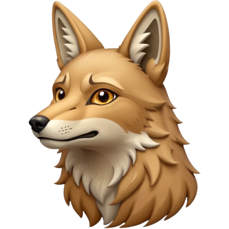 Howling coyote  emoji