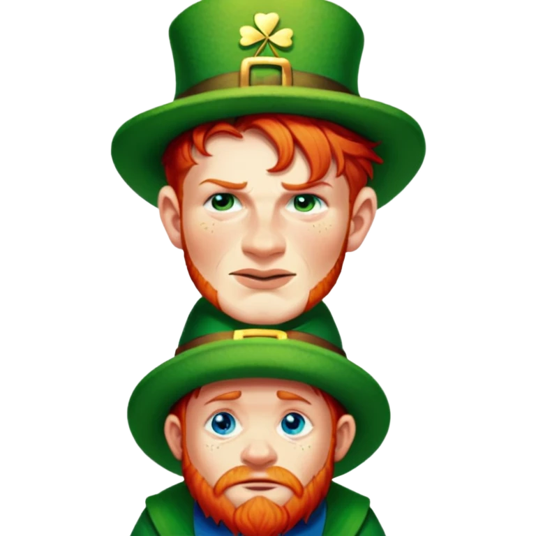 Sad Leprechaun emoji
