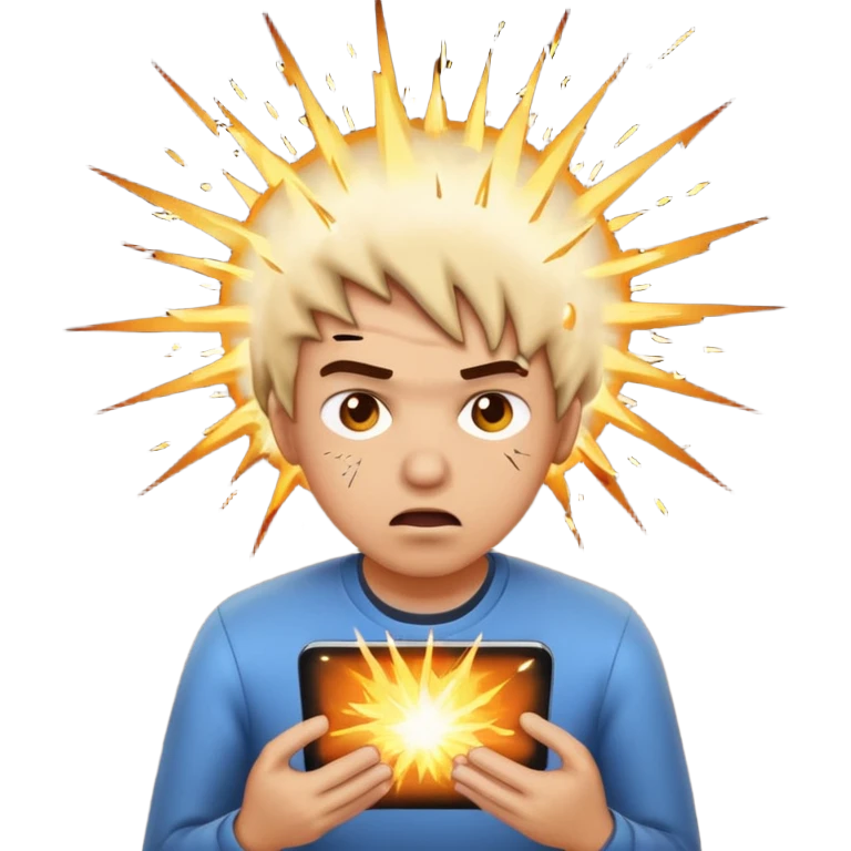 programmer pusing kepala meledak emoji