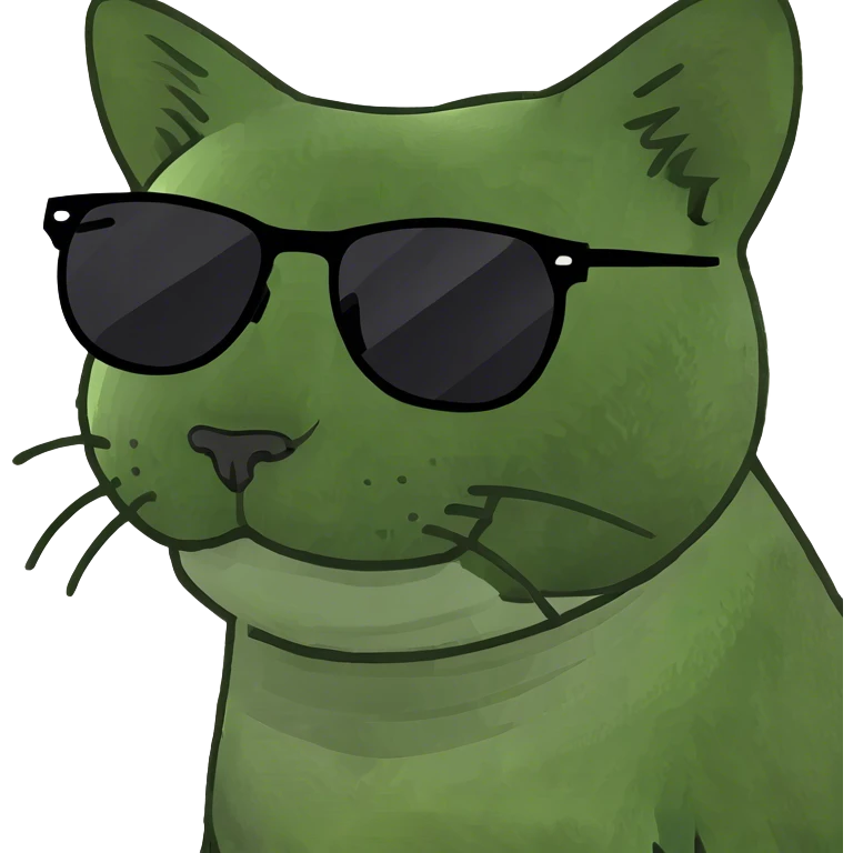 Cat with sunglasses emoji