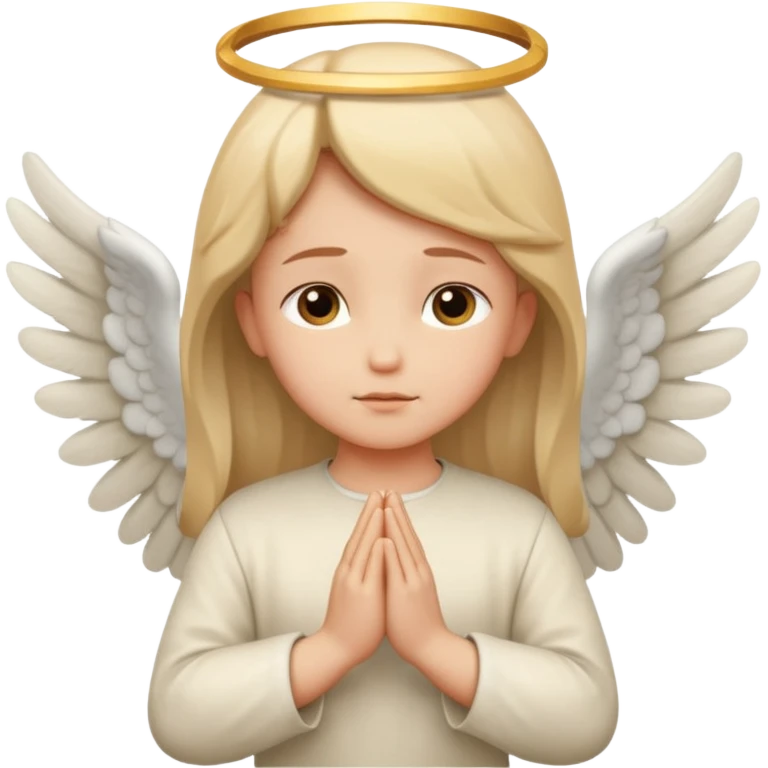 Angel pray emoji